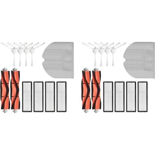 Washable Vacuum Cleaner Accessories For Xiaomi 1C Robot Vacuum Mop Roller Side Brush Hepa Filter Mop Cloth Parts Kit