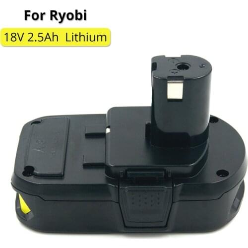 New 18V 2500mah RB18L25 Lithium Ion Replacement Battery For Ryobi Power Tools Cordless Drill Replace P103 P104 P105 P107 P108