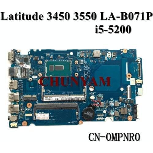NEW LA-B071P For DELL Latitude 3450 3550 Laptop Notebook Motherboard w/ i5-5200u CN-0MPNR0 MPNR0 Mainboard 100% tested