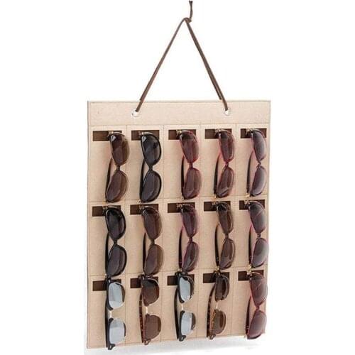 New Glasses Organizer Storage Wall Hanging Bag Sunglasses for Women Men Eyeglasses Container Holder