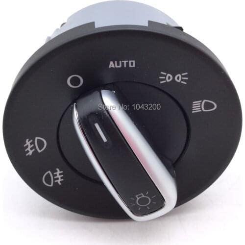 1Z0941431K AUTOMATIC CAR FOR SKODA OCTAVIA II 04-13 HEADLIGHT FOG LIGHT SWITCH AUTO CHROME 1Z0 941 431K