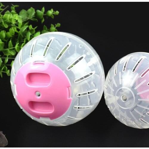 Plastic Pet Rodent Mice Jogging Ball Hamster Gerbil Rat Exercise Portable Funny Solid Hamster Running Balls Play Toys Accessory