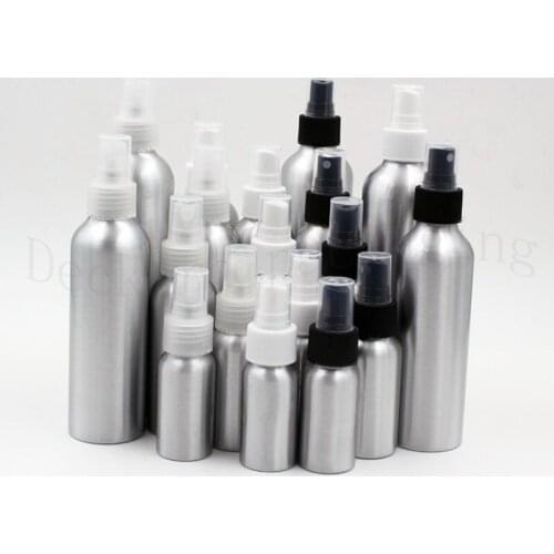 30/50/100/120/150ml Travel Aluminum Perfume Atomizer Empty Spray Bottle Portable Refillable Mist Sprayer Atomizers Containers