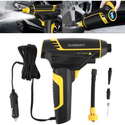 22 Cylinder 120W 12V Portable Universal Car Digital Display Multifunctional Electric Inflating Pump Support Preset Tire Pressure