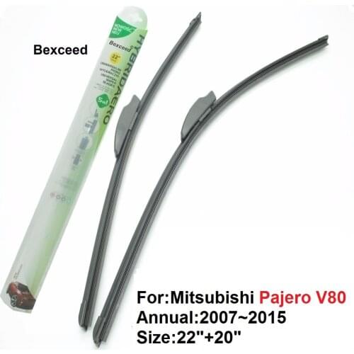 Wiper Blade for Mitsubishi Pajero V80 22"+20" High Quality Bexceed of All Season Car Windshield 2007~2015