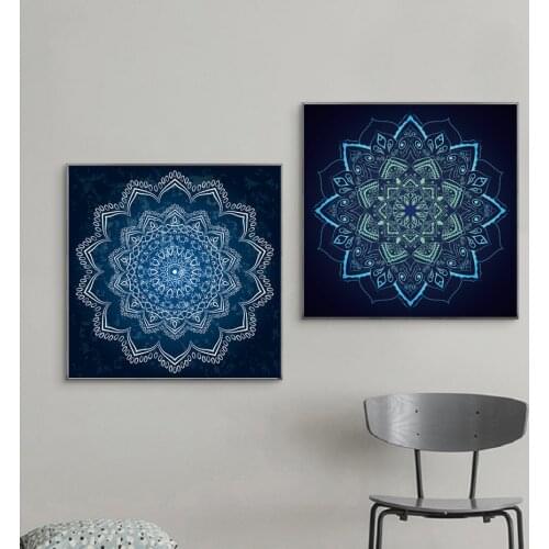 Modern Minimalism Retro Mandala Exquisite Pattern Decorative Painting Poster Gift Canvas Printing Bedroom Living Room Home Decor