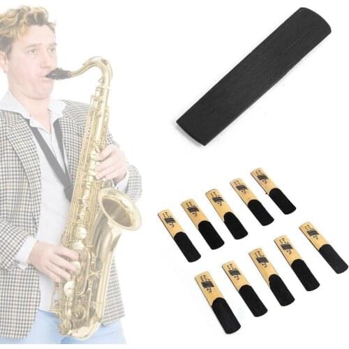 10pcs Clarinet Reeds Set With Strength 1.5/2.0/2.5/3.0/3.5/4.0 Wind Instrument Reed Music Training Beginer Use With Plastic Box