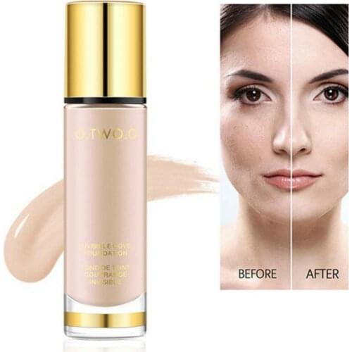 O.TWO.O Liquid Foundation Invisible Full Coverage Make Up Concealer Whitening Moisturizer Waterproof Makeup Foundation 30ml