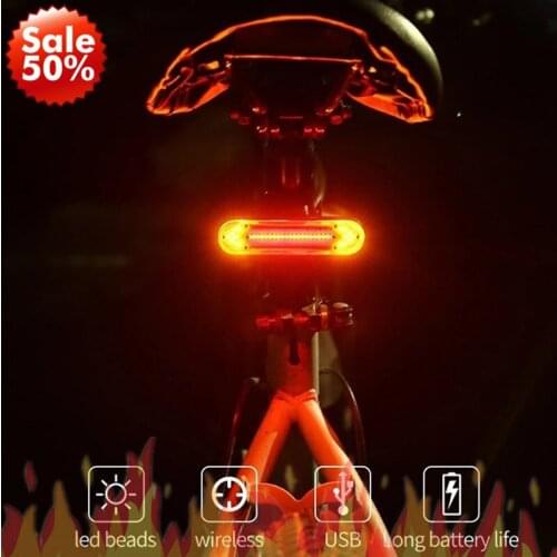Bike Light Remote Turn Signal Bicycle Tail Light for Bicycle USB Rechargeable Rear Light Bicycle LED Safety Warning Bike Lantern