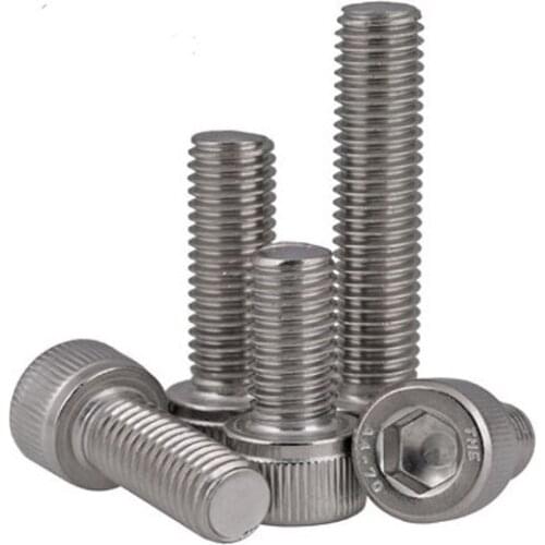 10# #10-24 1-1/2 1-3/4 2 Inch Length 304 Stainless Steel 304ss US UNC Coarse Thread Allen Head Screw Cap Hex Hexagon Socket Bolt