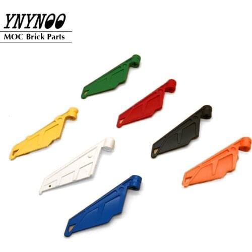10Pcs/lot Large Figure Wing with Axle Hole MOC Building Blocks Bricks Parts Compatible with 61800 fit for Race Plane Set 42117