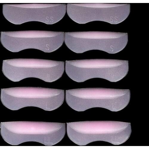 5 Pairs Silicone Eyelash Perm Pad Eyelash Curling Lashes Rods Shield lifting 3D Eyelash Curler Perming Rods Applicator Tool