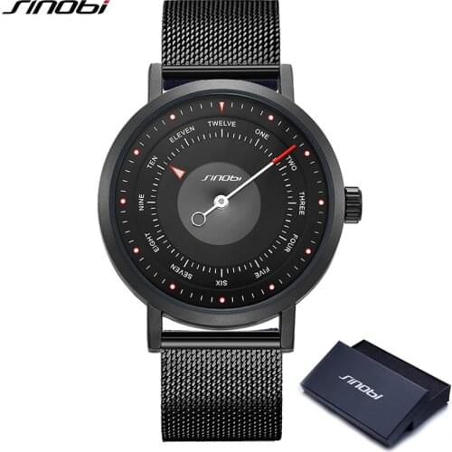 SINOBI Luxury Brand Rotate Fashion Watches Men Quartz Watch Man Casual Military Waterproof Wrist Watch Male Clock Gift Relogio