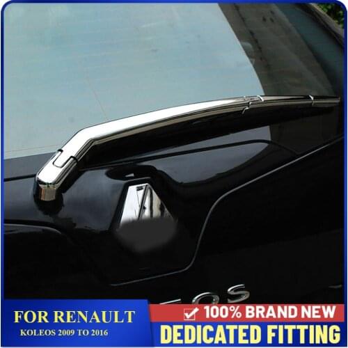 Fit For Renault Koleos 2009 to 2016 ABS Chrome Rear Windscreen Wiper Cover Trims Frame Car Stlying 4Pcs/Set