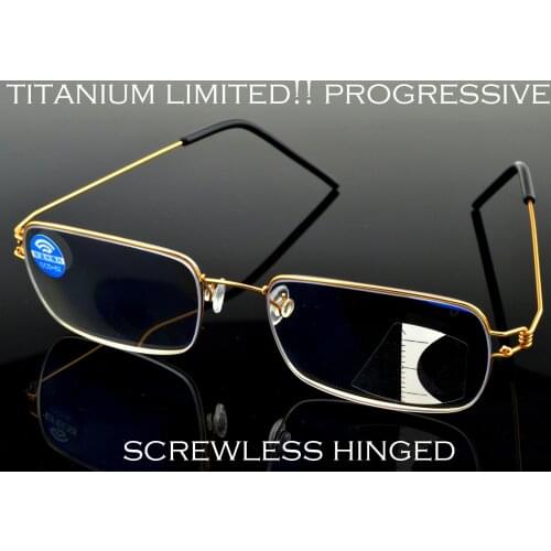 Clara Vida Limited! Designer Screwless Gold Titanium Alloy Anti Harmful Light Reading Glasses With Case For Men Women +1 +1.5 +2