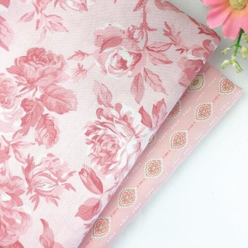 Floral Cotton Fabric Diy Sewing Craft Baby Dress Doll Clothing Bedding Home Textile Tilda Quilt Tissue an Metra Telas Patchwork