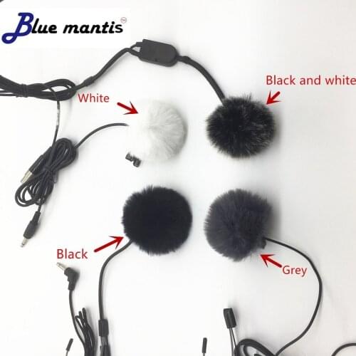 Dead Cat Outdoor Wind Muffler Cover For Sony UMP D11 Reduce Wind Noise Artificial Fur Windscreen For 0.50CM Blue Mantis