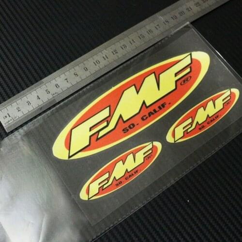 FMF so callif x3 moto cars Reflective stickers decals waterproof sunscreen 18cm