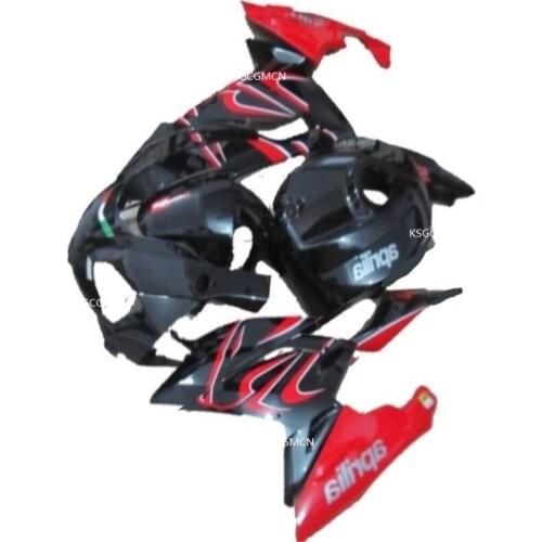 Injection Body molding Hot Sales, bodywork parts For Aprilia fairing kit 2006-2011 RS 125 06 07 08 09 10 11 black and red
