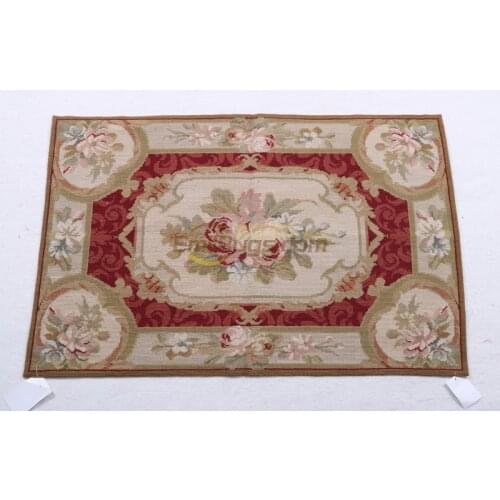 Double Knots Hand-woven Carpet Needle-point Carpet From China Handmade Sofa Blanket Classic Knitting Wool Rug Carpet