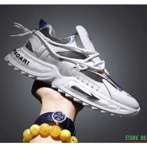 Autumn Winter Mens Trend Casual Shoes Lace-up Lightweight Comfortable Breathable Walking Sneakersadvanced Fashion Sneakers