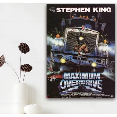 Maximum Overdrive 90s Stephen King Movie Painting Art Poster Print Canvas Home Decor Picture Wall Print