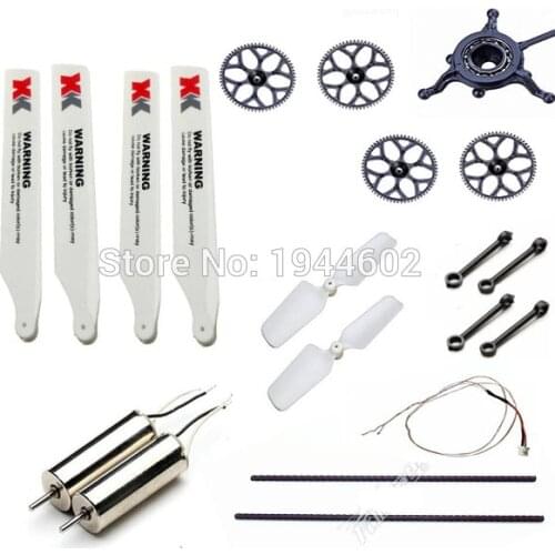 Wltoys XK K110 RC Helicopter Parts Tail Motor/Main gear/Main blade/Tail rotor blade/Swashplate/Tail motor wire/Liner/Link