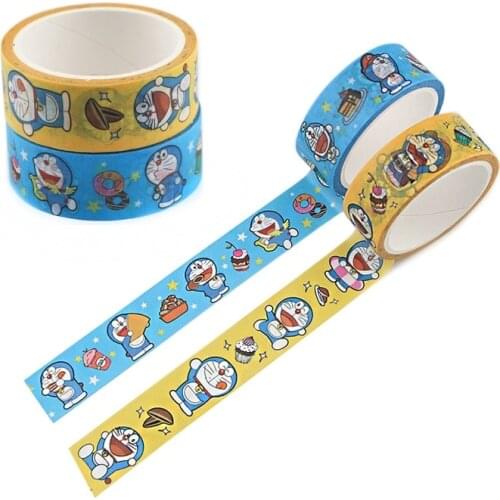 Disney Doraemon tape color printing cartoon action figure DIY stationery stickers can tear one-sided adhesive birthday gifts