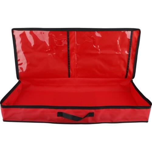 Wrapping Paper Storage Bag Rolls And Ribbon Holder Heavy Duty Tear Proof Christmas Gift Wrap Storage Organizer With 2 Clear Pock