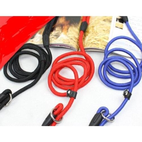 New Pet Puppy Dogs Flexible Harness Nylon Rope Dog Training Leash 140cm Walking Lead Collar Outdoor Use Black/Blue/Red