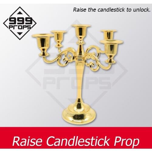 Move prop Raise Candlestick Prop real life Escape Room game raise the wireless candlestick to unlock the door supplier
