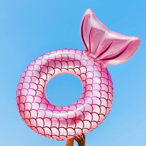 New Mermaid Swimming Ring for Adult Inflatable Swimming Circle Rubber Ring for Pool Float Beach Party Toys Summer Water Sport