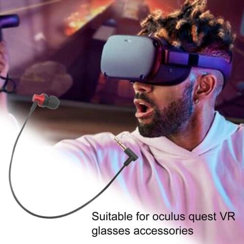 Portable Gaming Headphone Noise Canceling Silicone Mini In-ear Earbud for Oculus-Quest VR Glasses