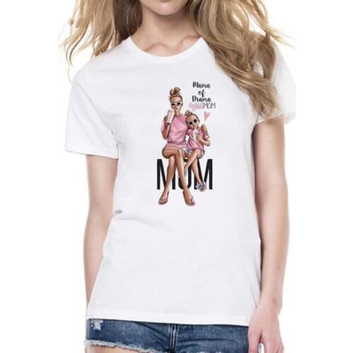 Simple T-shirt Summer Womens 2021 New Fashion White Printed Round Neck Short Sleeve Top Ropa Mujer Em