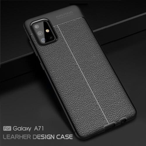 For Samsung Galaxy A51 A71 A81 A91 M30S M40S M60S M80S Case Leather Litchi Case Shockproof Silicone Phone Cover for Samsung