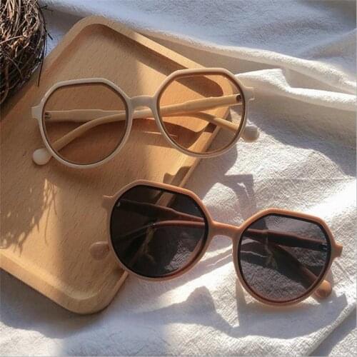 Fashion Sunglasses Women Brand Designer Shades For Women 2021 Trendy Oversized Round Sun Glasses Female Candy Color Eyewears