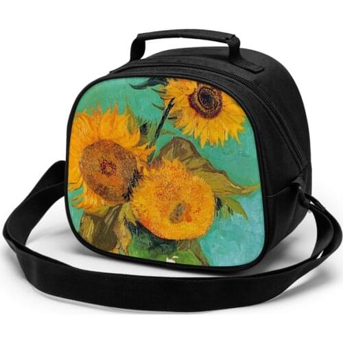 Van Gogh,Children Lunch Bag Lunch Bag Student Portable Insulated Office Lunch Box Picnic Bags Thermal Food Tote Handbag