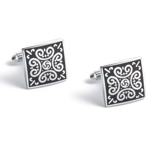 New Style Personality Metal Printing Cufflinks Fashion Mens Accessories Gifts Business French Shirts Cuff Links