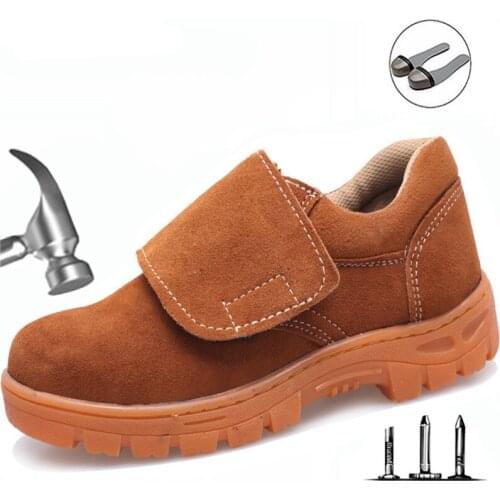 Labor Insurance Shoes Cow Tendon Bottom Anti-Smashing Anti-Piercing Wear-Resistant Deodorant Work Shoes Protective Shoes