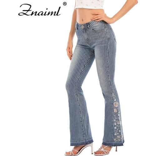 Женские джинсы с вышивкой Znaiml China At AliExpress