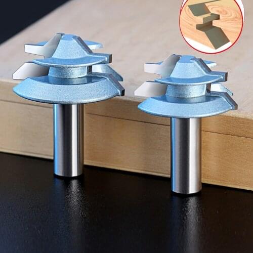 1/2*1-1/2Woodworking tools bakelite milling engraving and milling tool 45degree tenon knife angle of 90 finger board knife fight