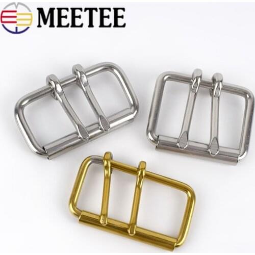 1PC ID52/60/102mm Stainless Steel Double Needle Belt Buckle Anti-allergy Metal Pin Buckles Head DIY Belts Bag Hardware Accessory