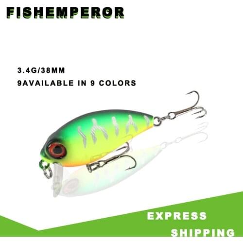 1pcs Crank Fishing Lure Artificial Hard Baits 39mm/3.5g Crankbait Jerkbait Wobbler Fishing Tackle Good Treble Hooks Tackle