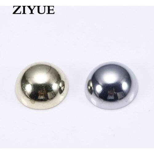 10pcs/Lot Free Shipping Mirror Nail Decorative Cover Semi - Circular Mirror Advertising Decoration