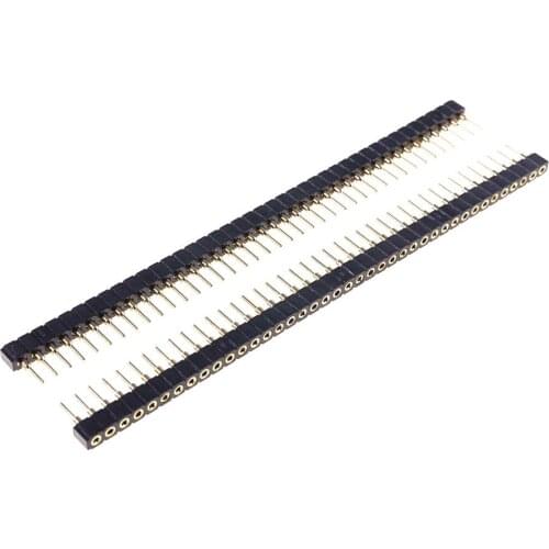 20pcs 1x40P Single Row 40 Pin 2.0 mm Round Female Pin Header Gold plated machined SIP 1x40 Pin IC Socket 3.0 Amps SIP Socket