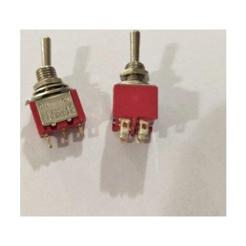 200pcs/Lot DPDT Momentary Miniature Rocker Toggle Switch,(ON)-OFF-(ON),2A/250VAC,5A/125VAC