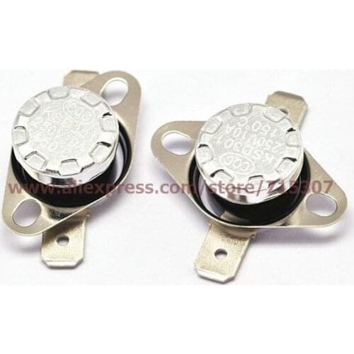 PHISCALE 5pcs KSD301 Normal Closed Thermostat Temperature Switch 150C degree 250V 10A