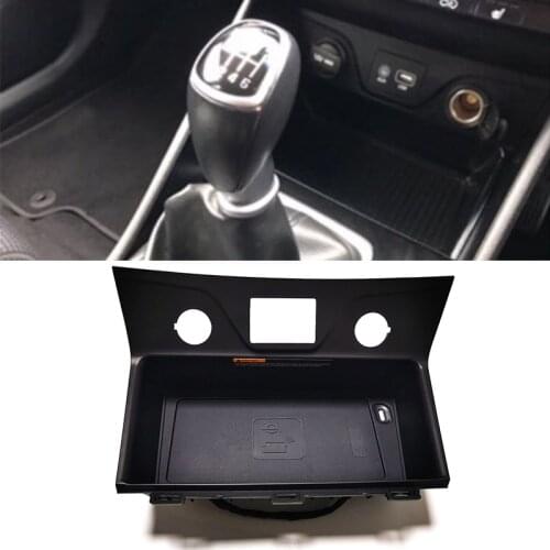 10w car qi wireless charger charging plate mobile phone holder accessories for Hyundai Tucson 2015 2016 2017 2018 2019