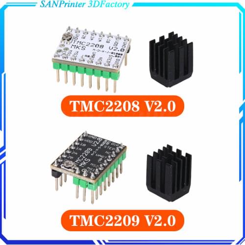 TMC2209 Stepper Motor Driver StepStick 3d printer parts 2.5A ultra silent For Gen_L Robin Nano SKR V1.3 mini E3 for Ender 3