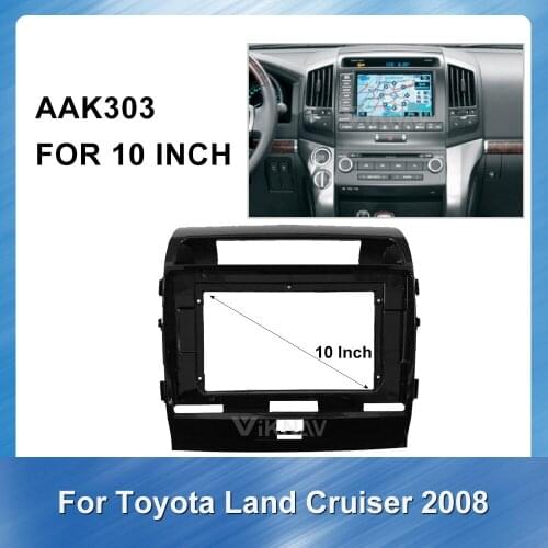 Double Din Car Radio Fascia for Toyota Land Cruiser 2008 Panel Kit Ins DVD GPS Panel Dash Kit Installation Bezel panel dash Trim
